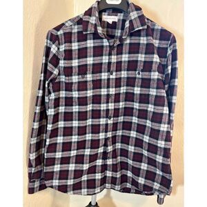 Aeropostale Flannel Shirt Mens L  Plaid Lightweight 100% cotton